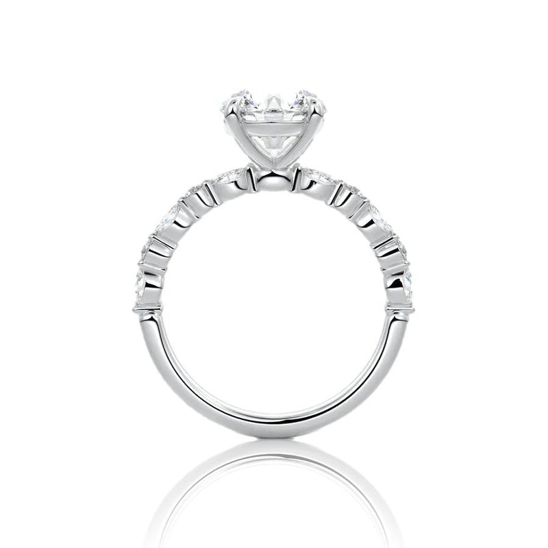 Round Cut Vintage Style Diamond Engagement Ring