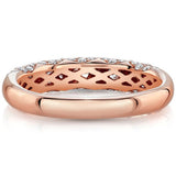 1.28ct Moissanite Wedding Band, Half Eternity Ring, Available in White Gold or Rose Gold