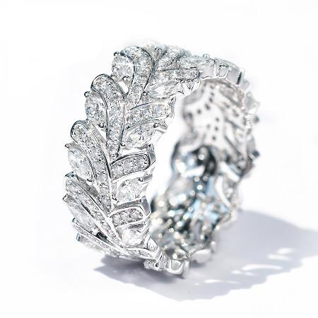 1.56ct White Gold Full Eternity Ring, Moissanite Wedding Band, Available in White Gold or Platinum