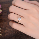 Oval Cut Moissanite Engagement Ring, Classic Design, Choose Your Stone Size & Metal