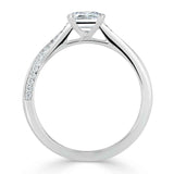 Lab-Diamond Princess Cut Engagement Ring, Classic Style, Choose Your Stone Size and Metal