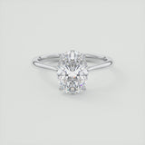 Oval Cut Classic Diamond Engagement Ring