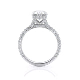 2.00ct Oval Cut Moissanite, Classic Engagement Ring, Available in White Gold or Platinum