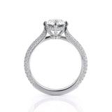 1.50ct Oval Cut Moissanite, Classic Engagement Ring, Available in White Gold or Platinum