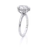 3.50ct Oval Cut Moissanite, Classic Engagement Ring, Available in White Gold or Platinum
