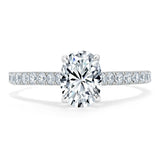 1.20ct  Oval Cut Moissanite Engagement Ring, Classic Style,  Available in White Gold, Platinum, Rose Gold or Yellow Gold