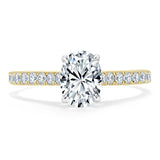 1.20ct  Oval Cut Moissanite Engagement Ring, Classic Style,  Available in White Gold, Platinum, Rose Gold or Yellow Gold