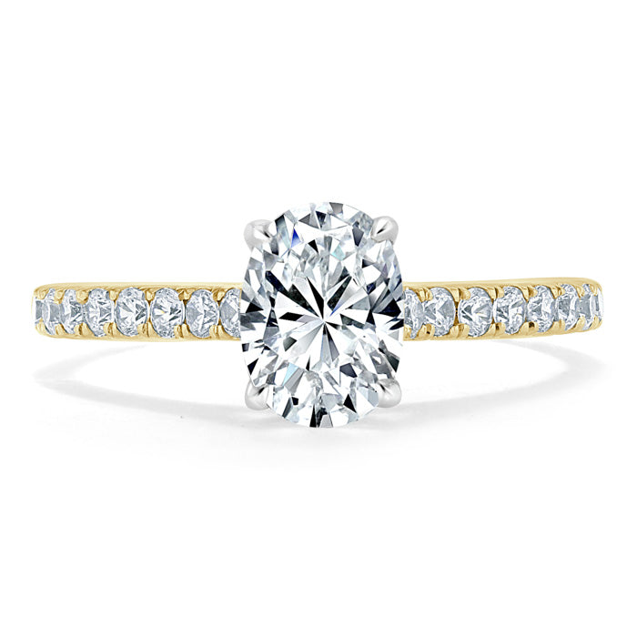 1.20ct  Oval Cut Moissanite Engagement Ring, Classic Style,  Available in White Gold, Platinum, Rose Gold or Yellow Gold