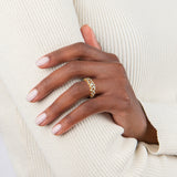 0.65ct Moissanite Wedding Band, Delicate Half Eternity Ring, Available in White Gold, Yellow Gold, Rose Gold  or Platinum