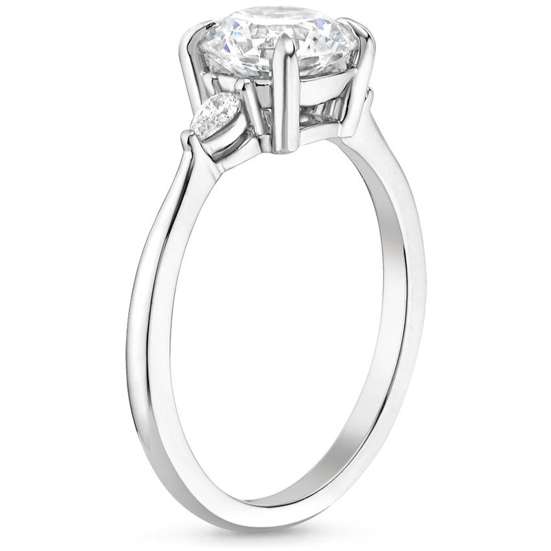 1.00ct Vintage Oval Cut Moissanite  Engagement Rin,  Available in White Gold, Platinum, Rose Gold or Yellow Gold