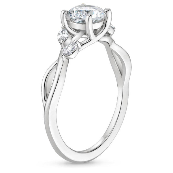 1.00ct  Oval Cut Moissanite Engagement Ring, Classic Style,  Available in White Gold, Platinum, Rose Gold or Yellow Gold