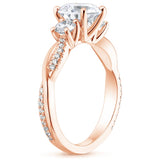 1.80ct Oval Cut Moissanite 3 StoneEngagement Ring,  Available in White Gold, Platinum, Rose Gold or Yellow Gold