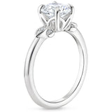 Lab-Diamond Vintage Oval Cut Engagement Ring, Choose Your Stone Size and Metal
