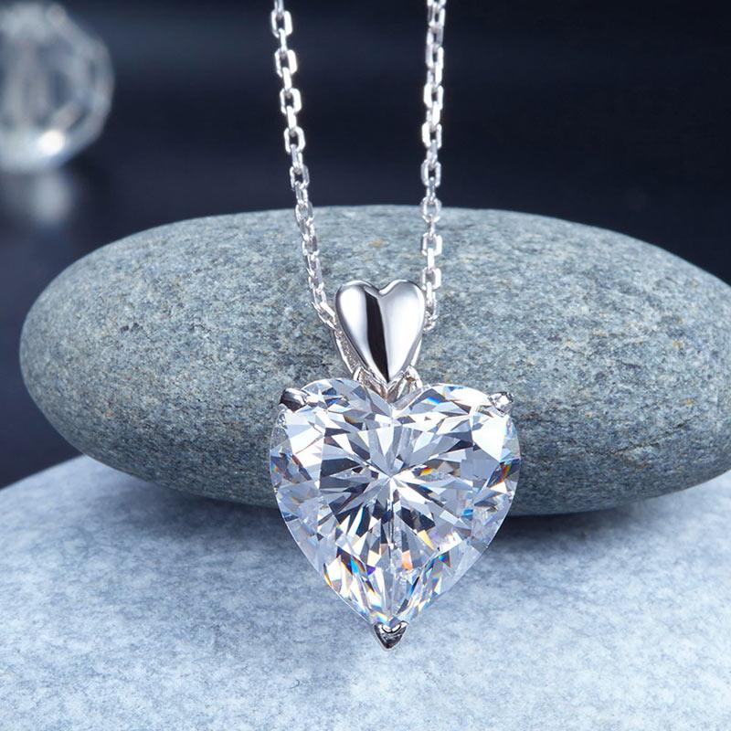 14K White Gold Open Heart Diamond Pendant Necklace NK5265W45JJ – ELI ADAMS  JEWELERS
