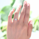 0.80ct Classic Diamond Engagement Ring, Round Cut, 925 Silver