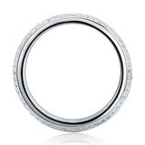 0.80ct Daimond Eternity Ring, 6.00mm Wide, 925 Sterling Silver
