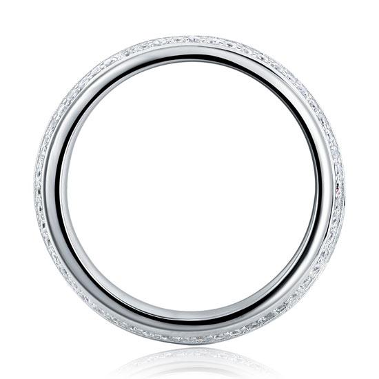 0.80ct Daimond Eternity Ring, 6.00mm Wide, 925 Sterling Silver