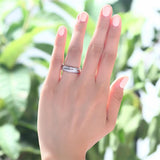 0.80ct Daimond Eternity Ring, 6.00mm Wide, 925 Sterling Silver