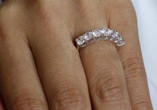 7 stone diamond eternity ring deals