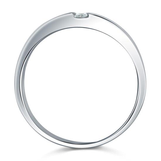0.10ct Men's Contemporary Wedding Band Set In Solid Sterling Silver 925