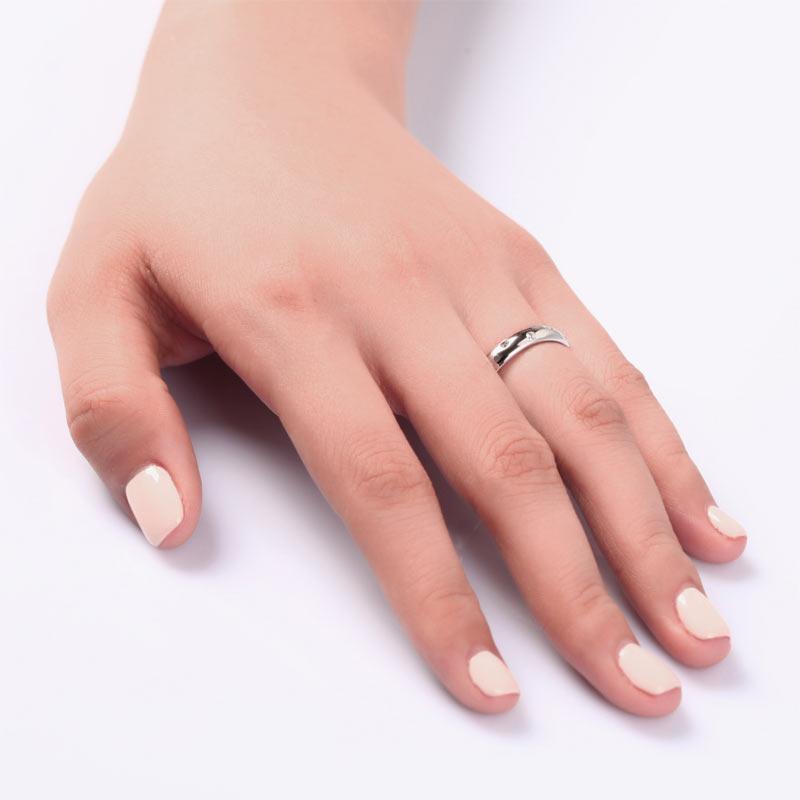 0.15ct Contemporary Full Eternity Ring, Wedding Band, 925 Silver