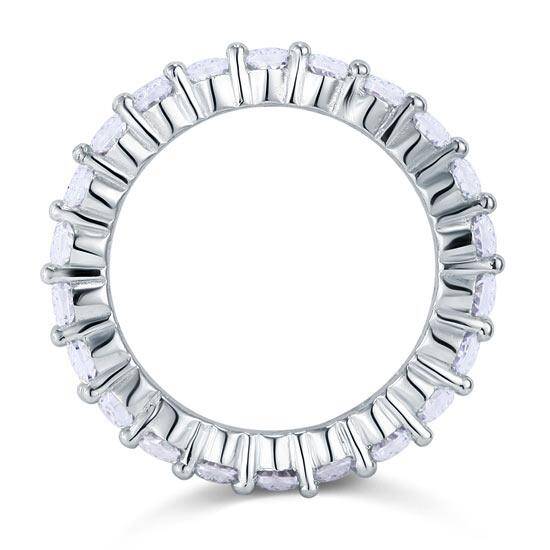 2.25ct Daimond Eternity Ring, 3.00mm Round Cut, 925 Sterling Silver