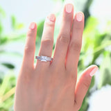 1.00ct Vintage Diamond Engagement Ring, Princess Cut, 925 Silver