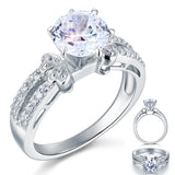 1.25ct Vintage Diamond Engagement Ring, Round Brilliant Cut, 925 Silver