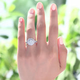 2.00ct Vintage Diamond Engagement Ring, Round Brilliant Cut, 925 Silver