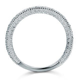 0.33ct Vintage Diamond Wedding Band, 925 Sterling Silver