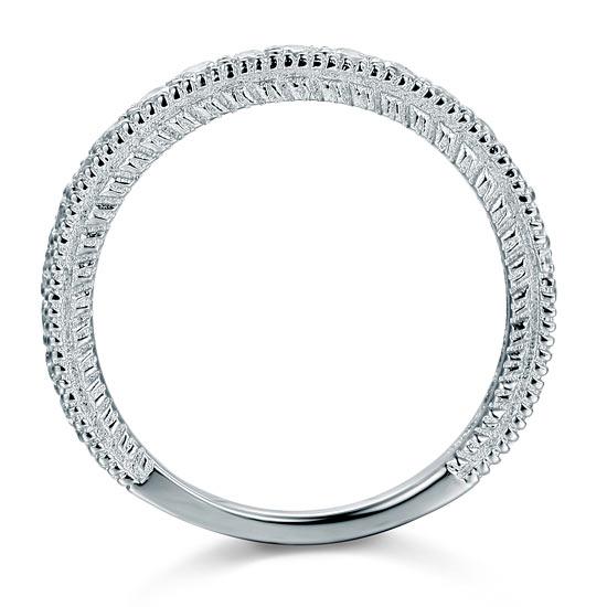 0.33ct Vintage Diamond Wedding Band, 925 Sterling Silver