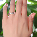 1.50ct Marquise Cut, Full Diamond Eternity Ring, 925 Sterling Silver
