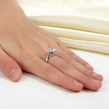 1.25ct Vintage Diamond Ring, Round Brilliant Cut Diamond, 925 Sterling Silver