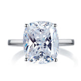 6.00ct Classic Cushion Cut Diamond Engagement Ring, 925 Silver