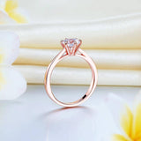 1.00ct Classic Round Brilliant Cut Rose Gold Diamond Ring