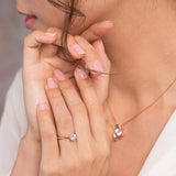 1.00ct Classic Round Brilliant Cut Rose Gold Diamond Ring
