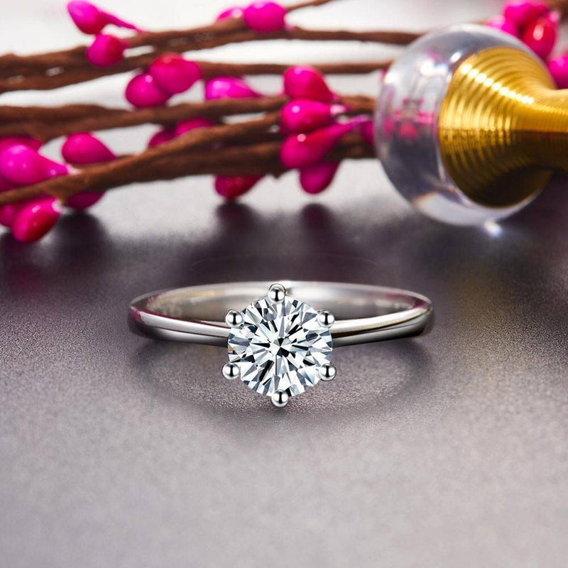 1.00ct Classic Round Brilliant Cut Diamond Ring