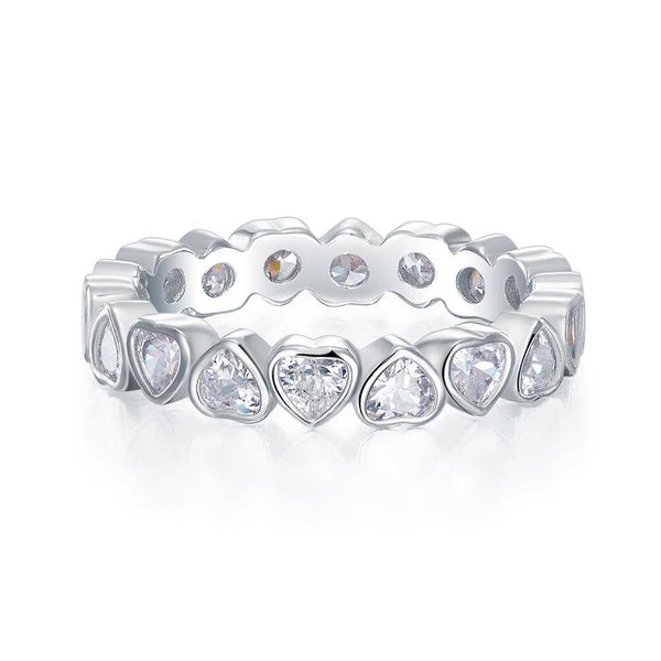 1.00ct Heart Shaped Diamond, Full Eternity Ring