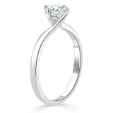 0.60ct Round Cut Moissanite Engagement Ring, Available in White Gold or Platinum