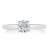 Lab-Diamond, Round Cut Engagement Ring, Classic Style, Choose Your Stone Size and Metal