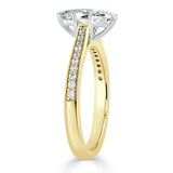 1.00ct  Marquise Cut Moissanite Engagement Ring, Classic Style,  Available in White Gold, Platinum, Rose Gold or Yellow Gold