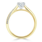 1.00ct Oval Cut Moissanite Engagement Ring, Classic Style,  Available in White Gold, Platinum, Rose Gold or Yellow Gold