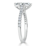 1.20ct Marquise Cut Moissanite Engagement Ring, Classic Style,  Available in White Gold, Platinum, Rose Gold or Yellow Gold