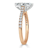 1.20ct Marquise Cut Moissanite Engagement Ring, Classic Style,  Available in White Gold, Platinum, Rose Gold or Yellow Gold