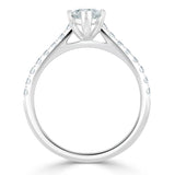 1.20ct Marquise Cut Moissanite Engagement Ring, Classic Style,  Available in White Gold, Platinum, Rose Gold or Yellow Gold