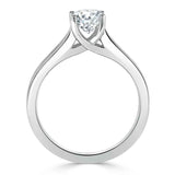 1.00ct  Asscher Cut Moissanite Engagement Ring, Classic Style with Split Shank,  Available in White Gold, Platinum, Rose Gold or Yellow Gold