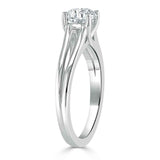 1.00ct  Asscher Cut Moissanite Engagement Ring, Classic Style with Split Shank,  Available in White Gold, Platinum, Rose Gold or Yellow Gold