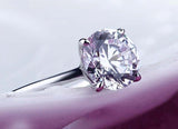 2.00ct Round Cut Moissanite Engagement Ring, Available in White Gold or Platinum