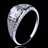 0.40ct Round Cut Moissanite Engagement Ring, Vintage Design, Available in 10Kt, 14Kt or 18kt White Gold