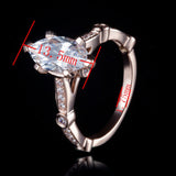 2.00ct Marquise Cut Moissanite Engagement Ring, Vintage Design, Available in 14kt or 18kt Rose Gold